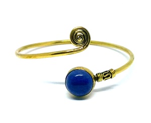 Bracelet manchette élégant fait main en gros avec pierre précieuse turquoise naturelle, bijoux de luxe - Product Image 3
