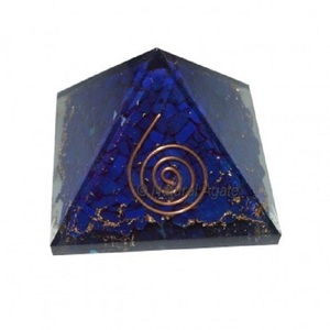 Oregon Lapis Lazuli kim tự tháp với chakra bảo vệ đá tự nhiên Reiki chữa bệnh tinh thể đá quý orgonite bán buôn cung cấp - Product Image 1