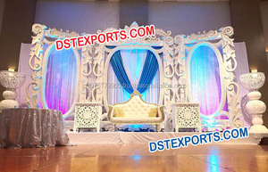Panel de fondo de cuero para boda, Panel de fondo con cristal de estilo asiático para escenario de boda, Moderno - Product Image 6