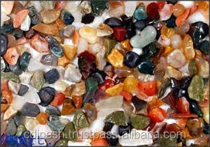 Gravier d'agate naturel multicolore décoratif fantaisie pour aquarium, mélange de pierres concassées, couleur unie, prix économique par tonne, extérieur - Product Image 5