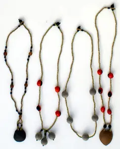 自然种子珠子项链部落饰品手工厄瓜多尔热带雨林的Shuar印第安部落