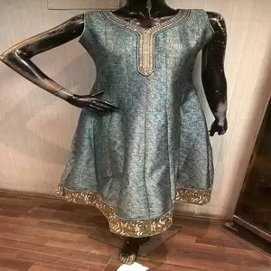 Pakaian Etnik Wanita Salwar Kameez, Pakaian Tanpa Jahitan Gaya Vintage Baru
