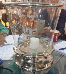 Portavelas de Pilar Redondo de estilo tradicional hecho a mano en vidrio, cristal, cerámica, Metal para bodas, diseño inspirado en Navidad - Product Image 5