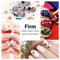 Nouveaux produits d'art des ongles Venalisa de 15ml d'étiquetage OEM tremper strass diamant décoration bâton gel colle à ongles déshydratation