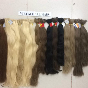 Venta al por mayor de fábrica, cabello humano Rubio, pelo liso solo en Vietnam - Product Image 1