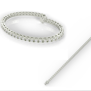 Envío gratis en compras de 2000 $ Pulsera de tenis de diamante natural para compromiso Regalos de boda y fiestas - Product Image 1