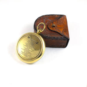 Calyron เคสหนังเข็มทิศทิศทางแบบย้อนยุคทำด้วยมือทำจากทองเหลืองยุโรปโบราณสำหรับพกพากระเป๋าโลหะเครื่องมือทางทะเลของขวัญแปลกใหม่ - Product Image 3