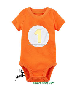 High Quality Boutique Baby Romper Cute Organic Cotton Winter Unisex Snap Button Closure Short Sleeve - Product Image 6
