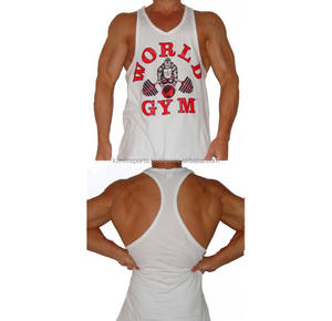 Camiseta deportiva personalizada sin mangas para hombre, chaleco de algodón para gimnasio, culturismo y gimnasio - Product Image 1