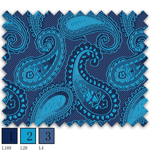 Tissu <span class=keywords><strong>de</strong></span> cravate en jacquard imprimé indien en gros <span class=keywords><strong>de</strong></span> Chine, imitation <span class=keywords><strong>soie</strong></span>, tissu <span class=keywords><strong>de</strong></span> cravate pour hommes - Product Image 4
