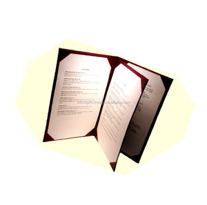 Gran oferta, nuevo estilo, cubierta de menú, cubierta de menú de restaurante hecha a mano de cuero genuino - Product Image 1