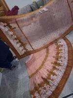 Robe de mariée moderne grande taille style trompette/sirène 2018, lehenga orange brodé, dentelle richement travaillée à la main, ourlet longueur ras du sol