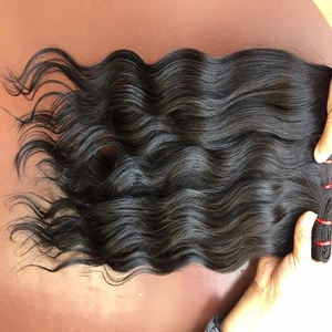 100% cabello humano de buena calidad Remy Color Natural cutícula completa alineada Virgen cruda fábrica de ondas indias al por mayor tejido de cabello - Product Image 5