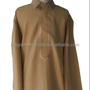Salwar Kameez ethnique pour homme, style boutonné unique, Mega Impex MI_736, en coton, fabriqué au Pakistan et en Inde - Product Image 1