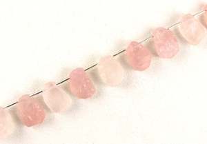 Pierres précieuses en Quartz de Rose naturel, bijoux rugueux de forme irrégulière, Collection de pierres de Rose, Style coupé brut, grossiste - Product Image 3