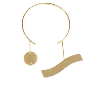 Collier Long géométrique rond de Style américain, personnalité, tendance - Product Image 2