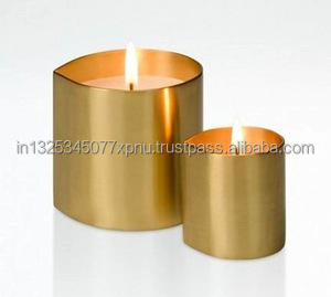 Gold <b>Pillar</b> <b>Candle</b> Holder - Product Image 4