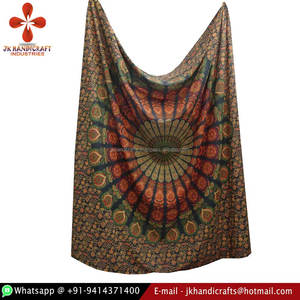 Star Suppler พรมปูผ้าฝ้ายแมนดาลา,ผ้าปูตกแต่งบ้านทำมือ - Product Image 1