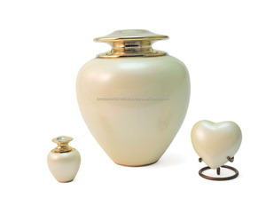 โทริสีฟ้าโกศเผาศพสำหรับมนุษย์อุปกรณ์งานศพ Brassworld อินเดีย - Product Image 3