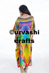 Personalizado ODM 3D Digital Impreso Adorno a mano Tallas grandes Seductor Multi Wear Casual Vestido de playa para mujeres a precio de fábrica - Product Image 3