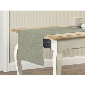 Caminos de mesa rectangulares de algodón probados 100% para mesas redondas - Product Image 6