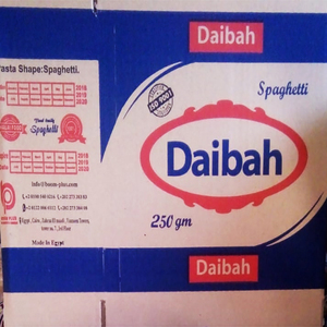 Daibah แบรนด์พาสต้าสปาเก็ตตี้แบบแห้ง250กรัมข้าวโพดบริสุทธิ์ได้รับการรับรองฮาลาลข้าวสาลีบริสุทธิ์มีตัวอย่างแบบกล่องจำนวนมากทำจากอียิปต์ - Product Image 2