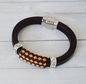 Trendy <b>Men</b> braided bracelet Strap bracelet for <b>men</b> Brown black bracelets - Product Image 1