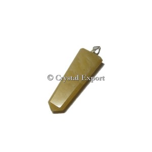 จี้รูปดินสอทรงแบนอะเวนเจอรีนสีเหลือง - Product Image 1
