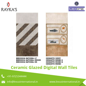 Finition brillante de haute qualité Carreaux muraux numériques en céramique émaillée de style classique moderne pour murs intérieurs de salle de bain d'appartement - Product Image 3