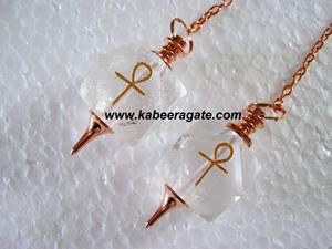 ลูกตุ้มคริสตัลควอตซ์,ลูกตุ้มคริสตัลพร้อมโซ่ทองแดง - Product Image 2