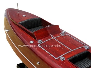 Modèle de bateau en bois BABY BOOTLEGGER, artisanal, cadeau original - Product Image 2