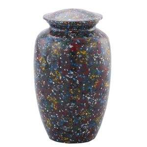 Urnas de cremación para adultos, urnas de Metal, latón, aluminio, diseño abstracto, mosaico clásico, estilo americano/europeo - Product Image 1