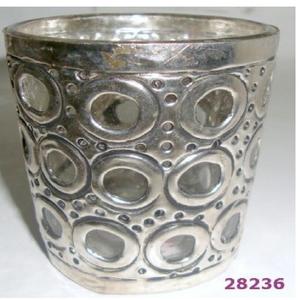 Venta al por mayor muy barata candelita votiva de latón y vidrio decoración de lujo para el hogar para Navidad - Product Image 2