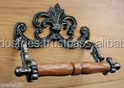 OMG Industries Porte-papier hygiénique mural en fonte avec étagère de rangement Décoratif pour salle de bain ou cuisine - Product Image 4