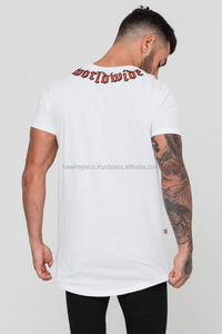 T-shirt pour homme à manches courtes en polyester/coton lavé anti-froissement personnalisé, fabrication de t-shirts imprimés Hawk Eye Co. (vérifié par PayPal) - Product Image 2