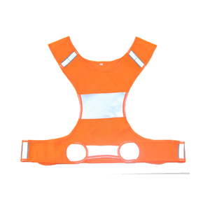 Gilet de course réfléchissant personnalisé Sports de plein air <span class=keywords><strong>Garde</strong></span> de sécurité Maille imperméable Polyester Nylon Matériau Logo de sécurité Personnalisable - Product Image 1