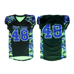 เสื้อฟุตบอลอเมริกันแบบกำหนดเองชุดยูนิฟอร์มฟุตบอลราคาถูกระบายอากาศล่าสุด - Product Image 1