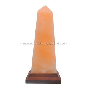 <b>Nautical</b>-Style Carved Obelisk Salt <b>Lamp</b> Unique Shape Home Decor From Sian Enterprises - Product Image 3