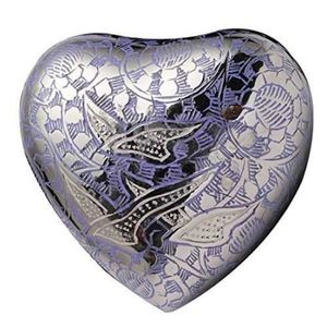 Ailes d'ange en argent, cœur commémoratif gravé, métal laiton/Alum adultes, cendres funérailles humaines, urnes de crémation, Style américain/européen - Product Image 6