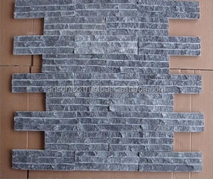 Surface polie décorative de mur ciselé par ligne de marbre noire de Viet-comme JSC - Product Image 4