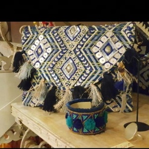 Bolso de mano de fiesta para mujer, bolsa de mano estilo bohemio, gitano, indio, venta al por mayor - Product Image 3