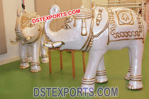 Estatuas de elefante de decoración de boda india, estatua de elefante de bienvenida de boda para entrada - Product Image 6