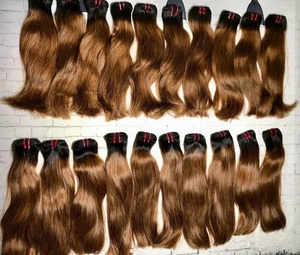 Proveedor al por mayor de cabello humano 100% color clásico sedoso cabello crudo vietnamita súper doble extraído de la fábrica de cabello de Vietnam - Product Image 5