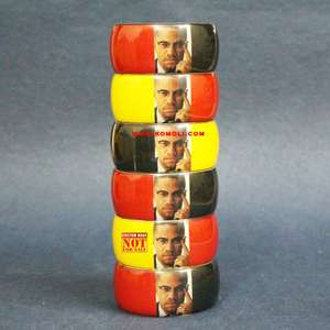 Bijoux de mode personnalisés faits à la main avec design imprimé bracelets de manchette unisexe en acier inoxydable turquoise pour les fêtes mariages cadeaux - Product Image 6