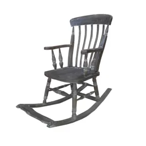 Antique Limed Furniture Color - Vintage Wooden Rocking Chair Furniture French Style