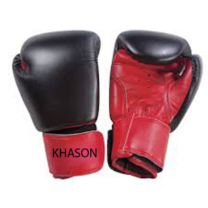 ถุงมือมวยไทยถุงมือแบบหนาสีดำพิมพ์โลโก้ได้ตามต้องการ - Product Image 2