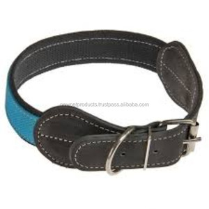 Collier de chien de luxe personnalisé personnalisé colliers en cuir de rembourrage souple pour les animaux de compagnie fabricant grossiste - Product Image 4