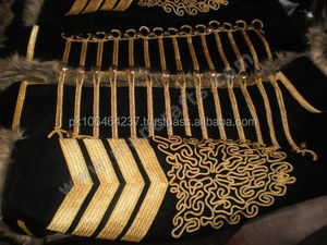 Veste de manteau d'hiver imperméable pour hommes en tissu de laine 100% napoléonien Hussar Pelisse vente en gros - Product Image 5