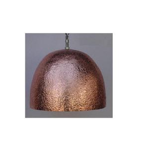 Lámpara de Techo de Aluminio con Acabado en Cobre y Oro Rosa Martillado - Product Image 2