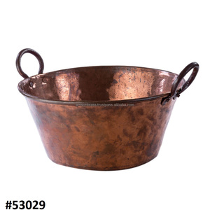 Cubo de hielo de acero inoxidable para agua fría, Enfriador de champán y vino, cubo de hielo martillado, Cubo de vino decorativo martillado de latón macizo - Product Image 3